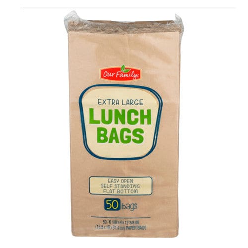 Our Family Extra Large Lunch Bags 50ct (Case of 12) - Misc/Our Family - Our Family