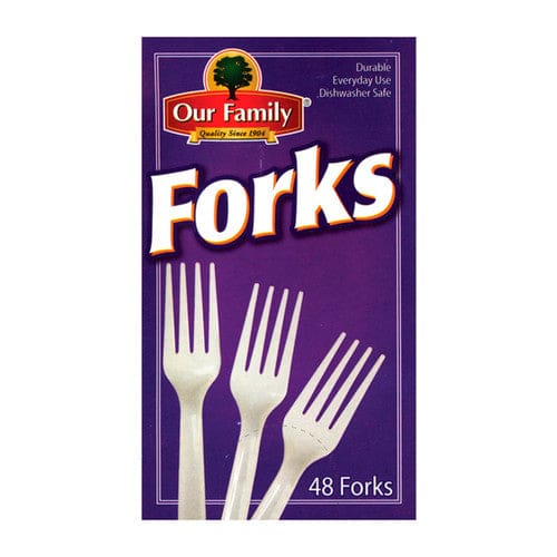 Our Family Heavy Duty Forks 48ct (Case of 12) - Misc/Our Family - Our Family