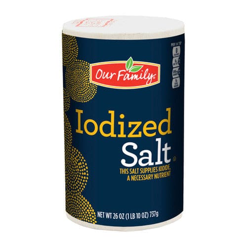 Our Family Iodized Salt 26oz (Case of 24) - Misc/Our Family - Our Family