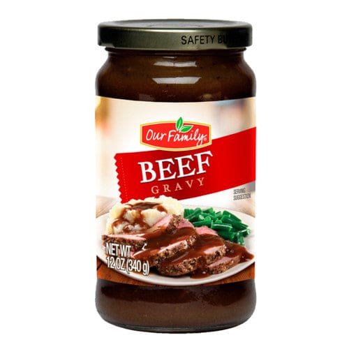 Our Family Jarred Beef Gravy 12oz (Case of 12) - Misc/Our Family - Our Family