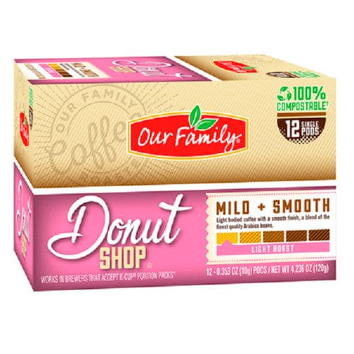 Our Family K-Cups Donut Shop Coffee 12ct (Case of 6) - Free Shipping Items/Coffee - Our Family