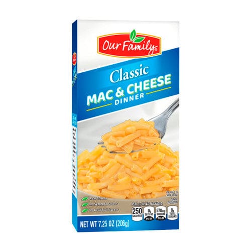 Our Family Mac & Cheese Dinner 7.25oz (Case of 24) - Misc/Our Family - Our Family