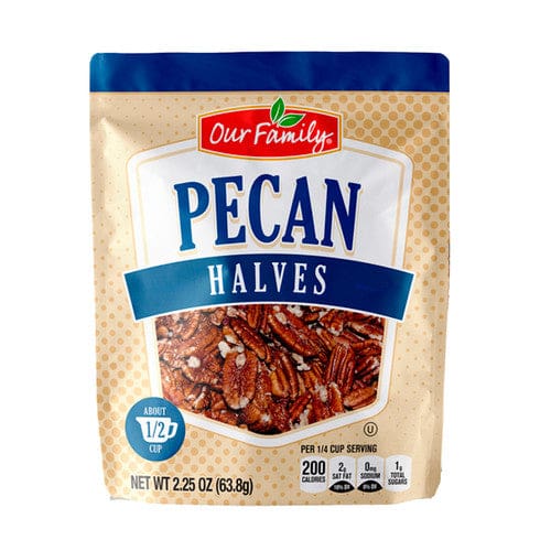 Our Family Pecan Halves 2.25oz (Case of 12) - Misc/Our Family - Our Family