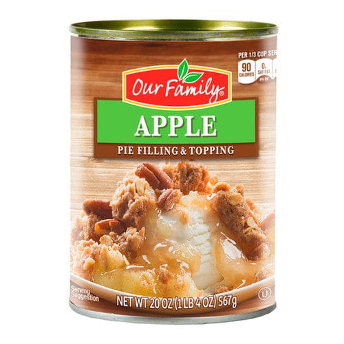 Our Family Pie Filling Apple20oz (Case of 12) - Misc/Our Family - Our Family