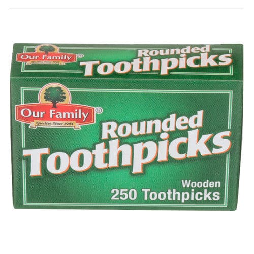 Our Family Rounded Toothpicks 250ct (Case of 24) - Misc/Our Family - Our Family