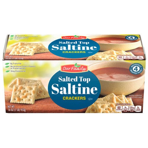 Our Family Saltine Crackers 16oz (Case of 12) - Misc/Our Family - Our Family