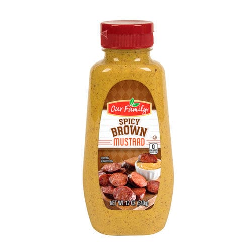 Our Family Spicy Brown Mustard 12oz (Case of 12) - Misc/Our Family - Our Family