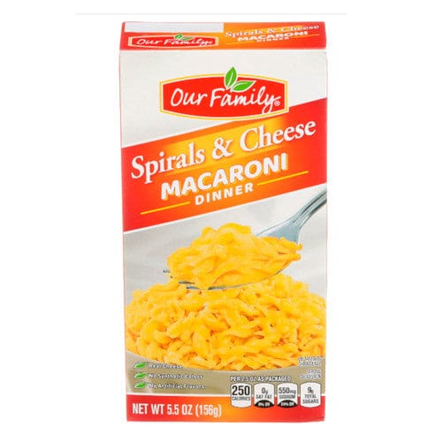 Our Family Spiral Mac & Cheese 5.5oz (Case of 24) - Misc/Our Family - Our Family
