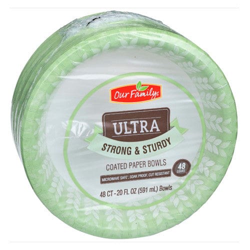 Our Family Ultra Strong & Sturdy Bowls 20oz 48ct (Case of 6) - Misc/Our Family - Our Family