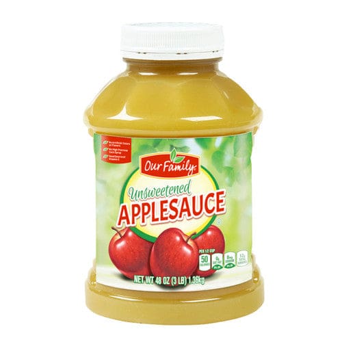 Our Family Unsweetened Applesauce 48oz (Case of 8) - Misc/Our Family - Our Family