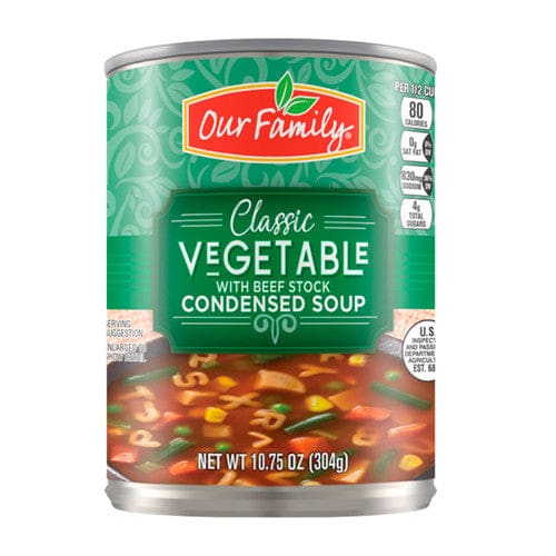 Our Family Vegetable Soup Condensed 10.75oz (Case of 24) - Misc/Our Family - Our Family