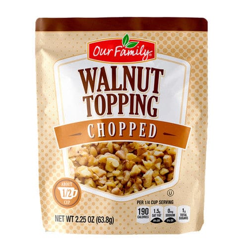 Our Family Walnut Topping 2.25oz (Case of 12) - Misc/Our Family - Our Family