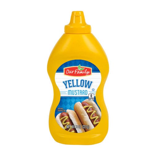 Our Family Yellow Mustard 8oz (Case of 12) - Misc/Our Family - Our Family