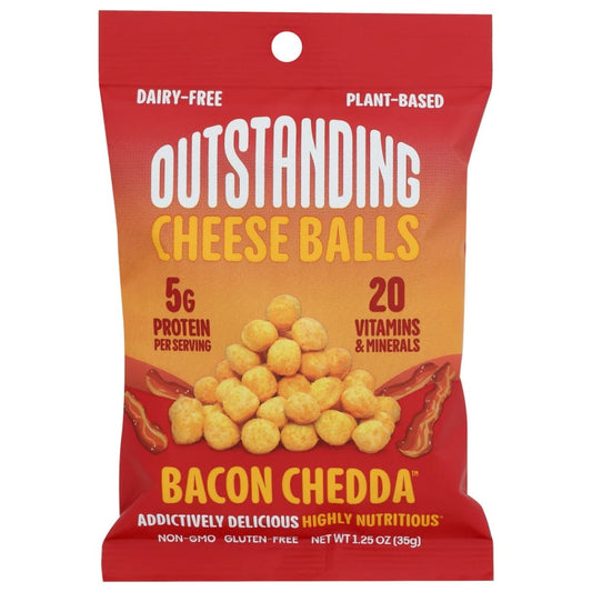 OUTSTANDING: Balls Cheese Bacon Chddr 1.25 OZ (Pack of 6) - Snacks Other - OUTSTANDING