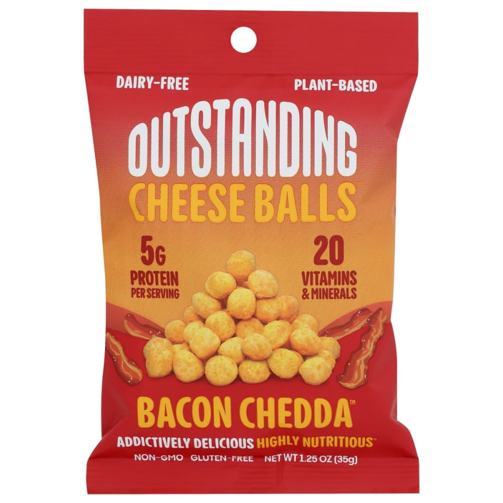 OUTSTANDING: Balls Cheese Bacon Chddr 1.25 OZ (Pack of 6) - Snacks Other - OUTSTANDING
