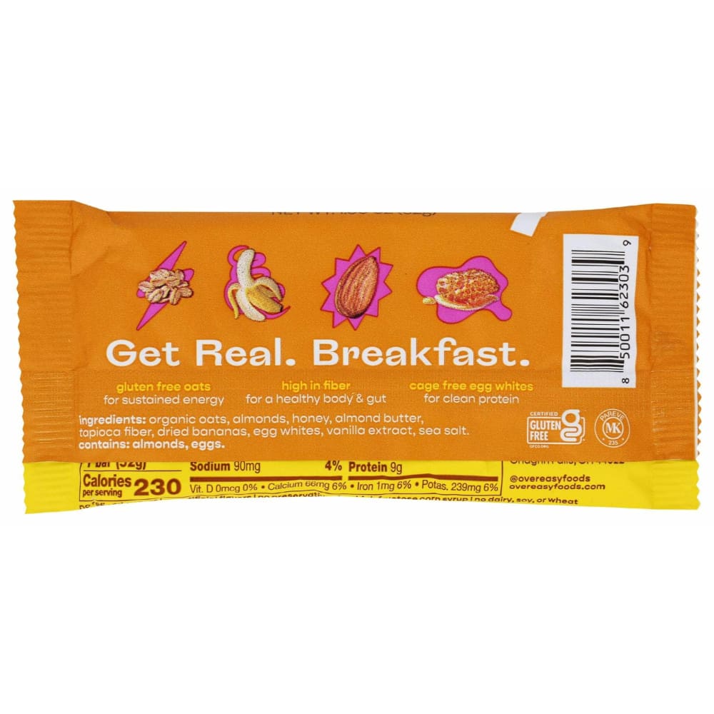 OVER EASY Grocery > Breakfast > Breakfast Foods OVER EASY: Banana Nut Breakfast Bar, 1.8 oz