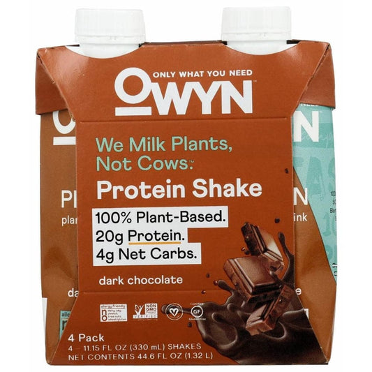 OWYN OWYN Protein Rtd 4Pk Dk Choco, 44.6 fo