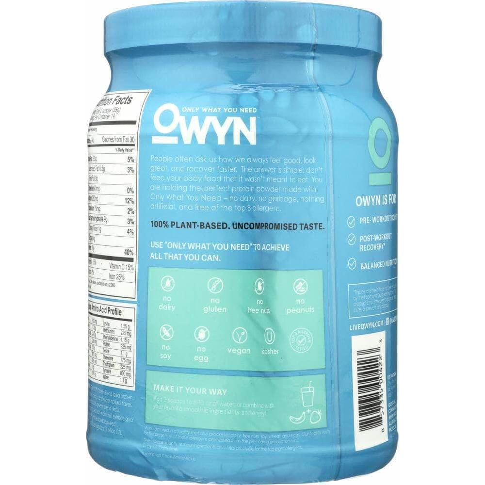 OWYN Owyn Smooth Vanilla Protein Powder, 1.1 Lb