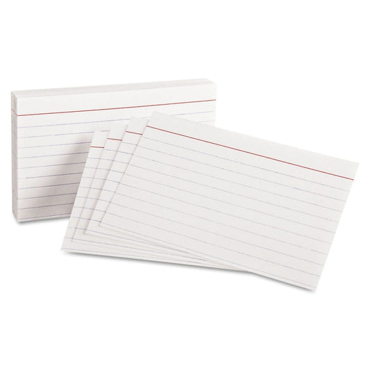 Oxford - Index Cards - Ruled - 3 x 5 - 100 Cards (Pack of 6) - Business & Time Cards - Oxford