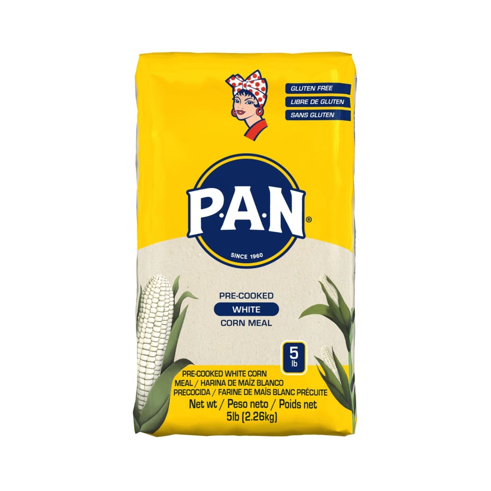 P.A.N. Pre-Cooked White Corn Meal 5 lbs. - Home/Grocery Household & Pet/Canned & Packaged Food/Baking & Cooking Needs/Flour & Meal/ -