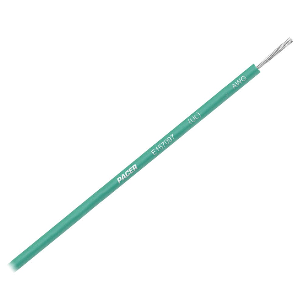 Pacer Green 10 AWG Primary Wire - 25’ - Electrical | Wire - Pacer Group