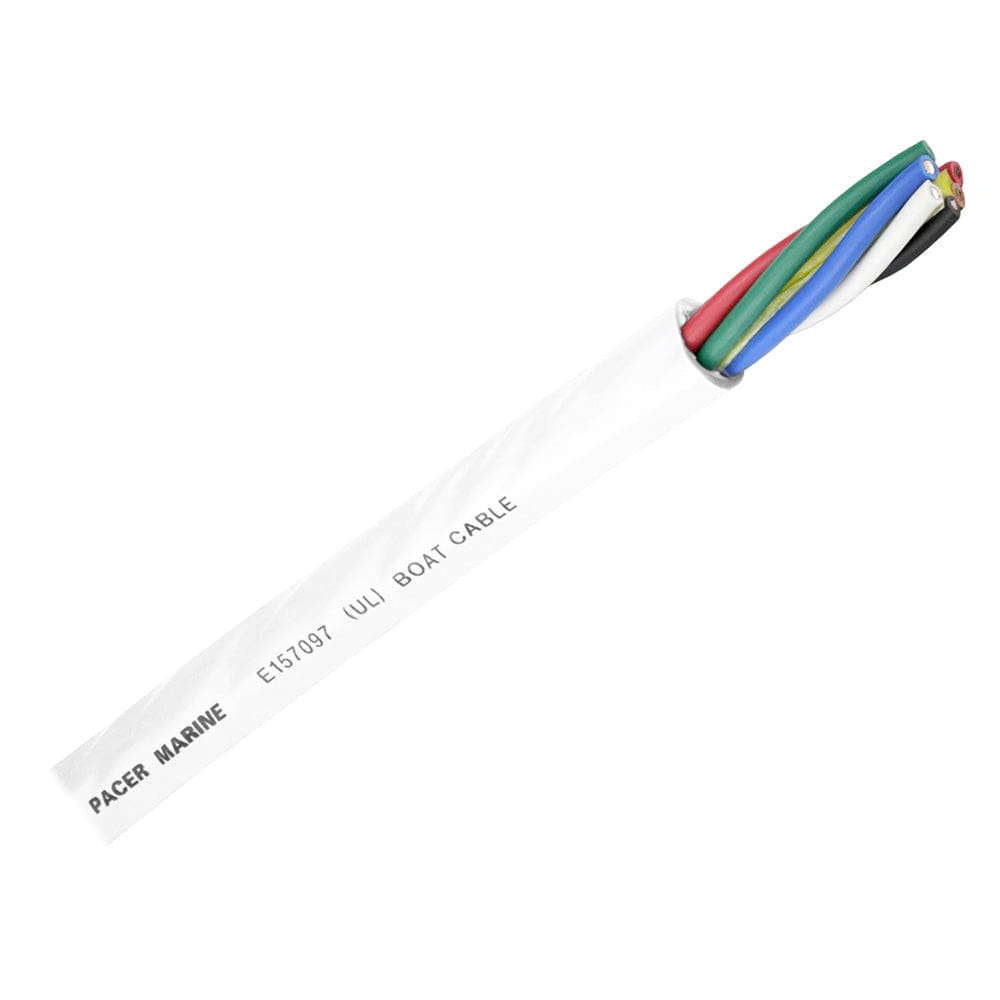 Pacer Round 6 Conductor Cable - 100’ - 16/ 6 AWG - Black Brown Red Green Blue & White - Electrical | Wire - Pacer Group