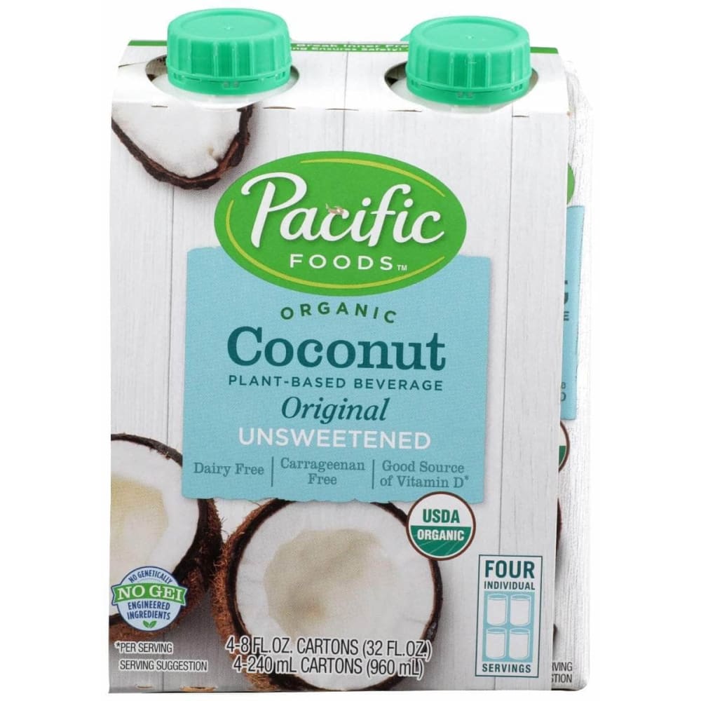 PACIFIC FOODS Pacific Foods Bev Coconut Unswtnd 4Pk, 32 Fo