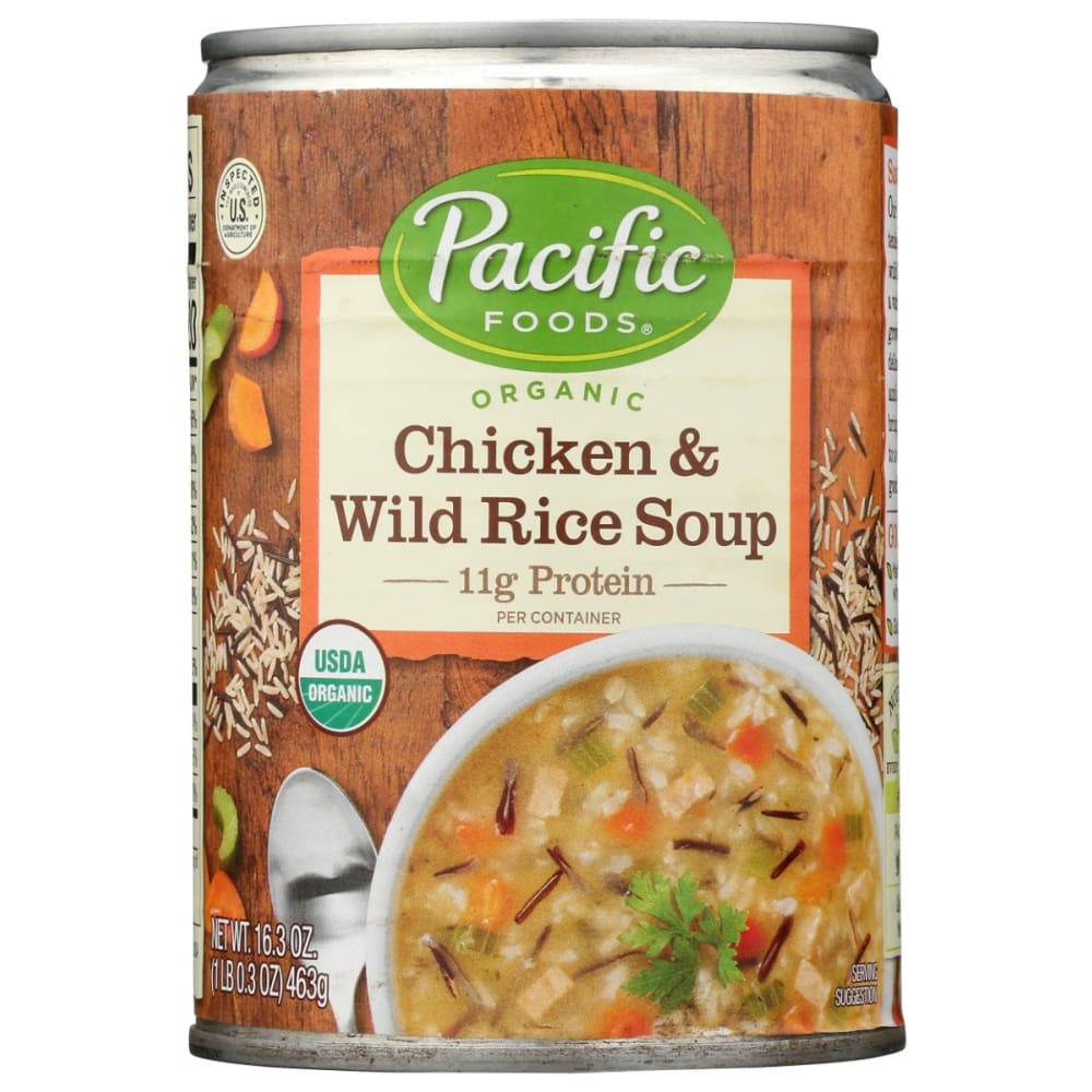 PACIFIC FOODS: Soup Chkn Wild Rice Org 16.3 OZ (Pack of 5) - Soups & Stocks - PACIFIC FOODS