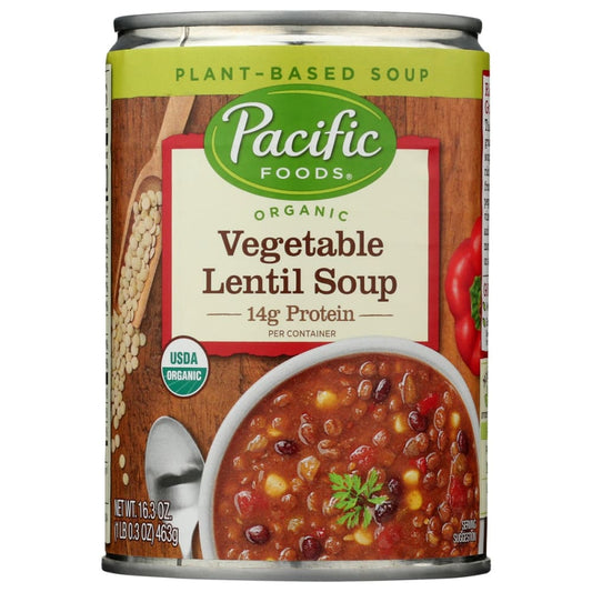 PACIFIC FOODS: Soup Veg Lentil Org 16.3 OZ (Pack of 5) - Soups & Stocks - PACIFIC FOODS