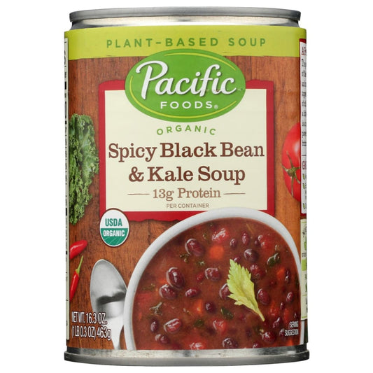 PACIFIC FOODS: Sup Spcy Blk Bn N Kl Org 16.3 OZ (Pack of 5) - Soups & Stocks - PACIFIC FOODS