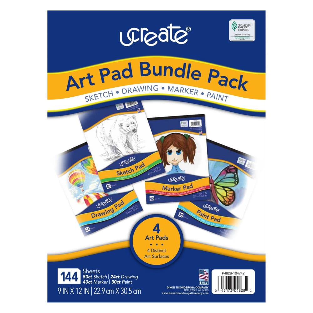 Pacon Ucreate 4-Pc. Art Pad Bundle - Pacon