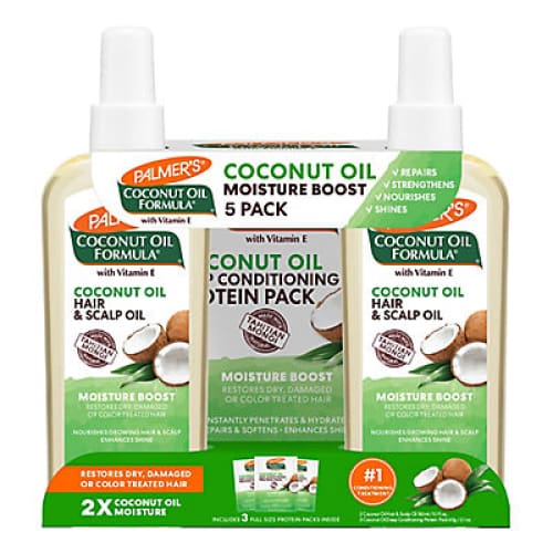 Palmer’s Coconut Oil Formula Moisture Boost Set 5 pk. - Home/Personal Care/Personal Care Value Packs & Bundles/ - Palmer’s