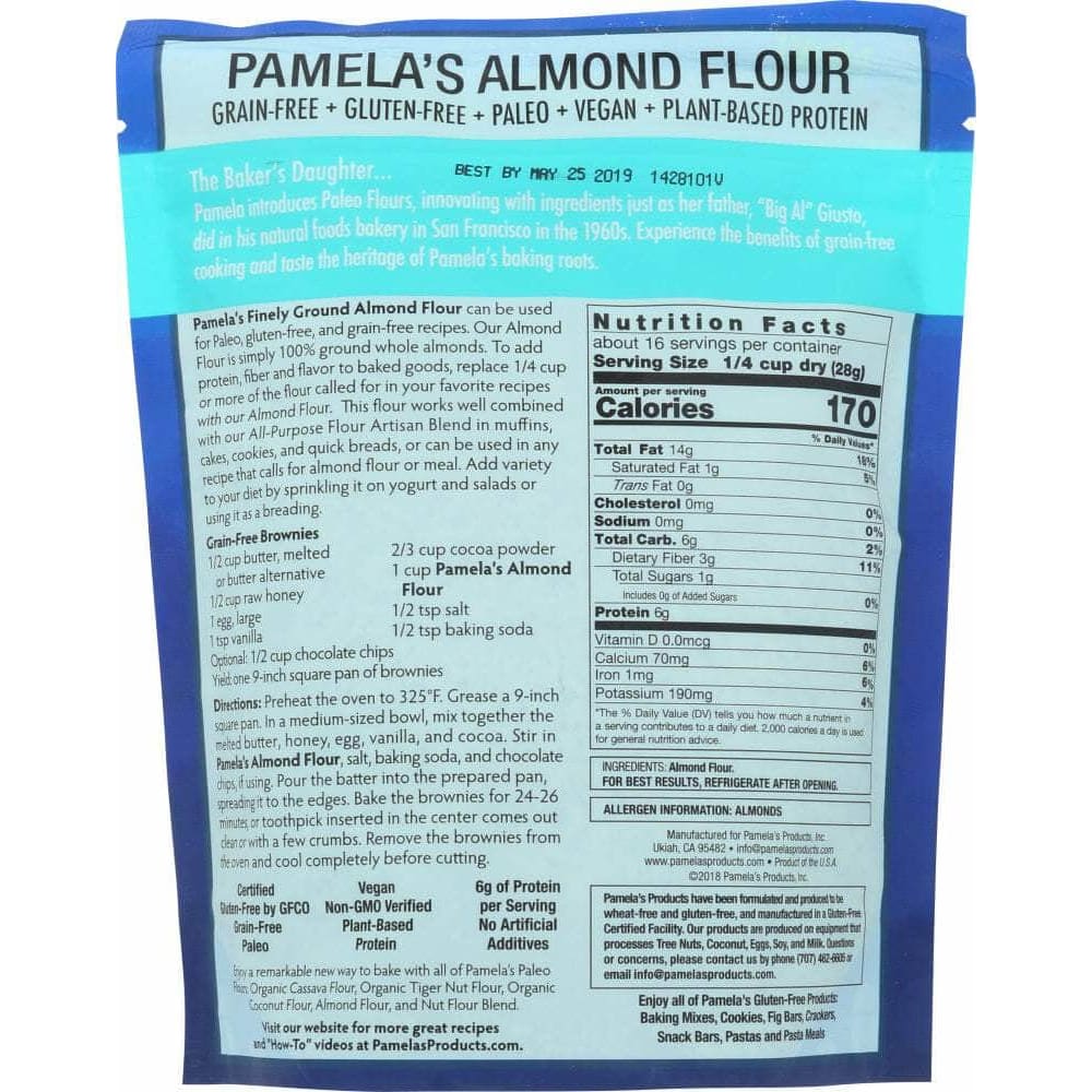 Pamelas Pamelas Almond Flour, 14 oz