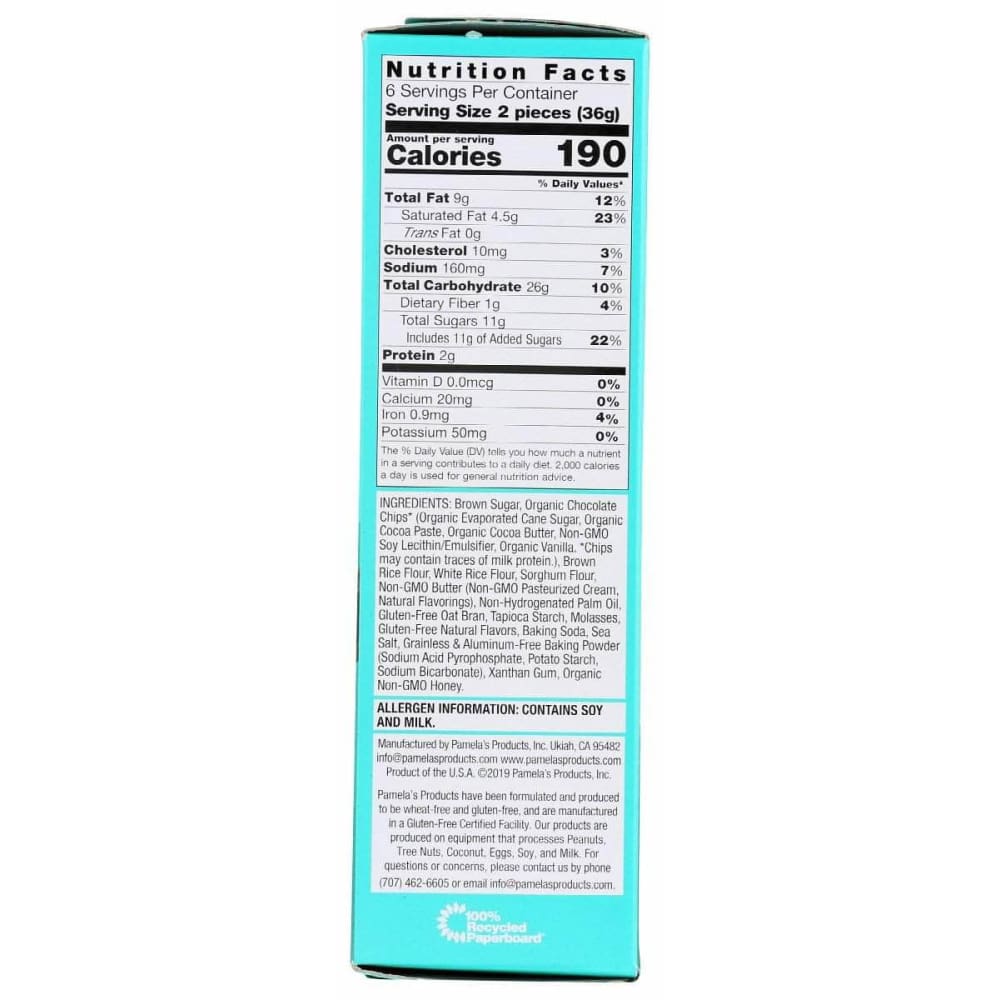 PAMELAS Pamelas Cracker Graham Choc Chip, 7.5 Oz