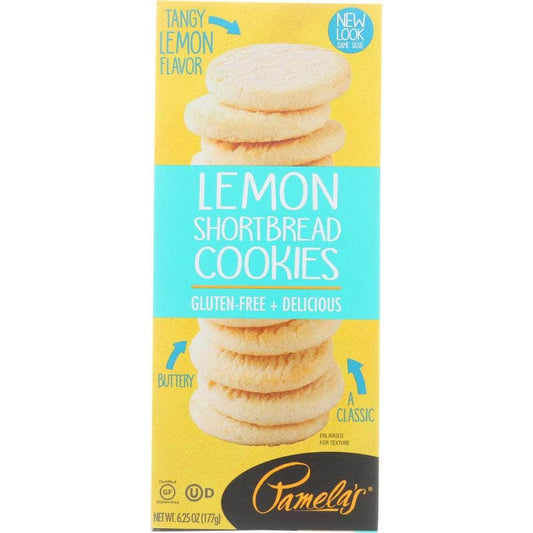 Pamelas Pamelas Lemon Shortbread Cookies, 6.25 oz