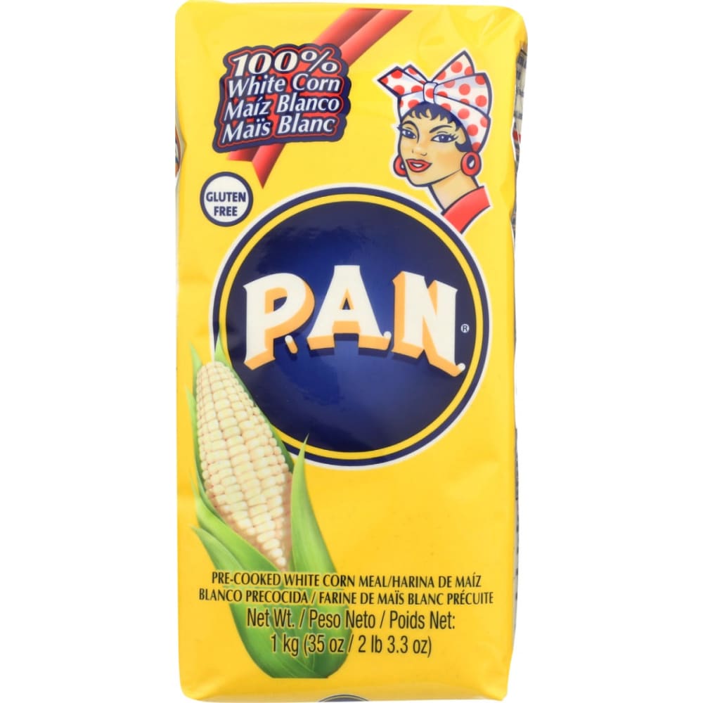 PAN HARINA: Pre Cooked White Corn Meal 35.27 oz (Pack of 5) - Grocery > Cooking & Baking > Flours - PAN HARINA