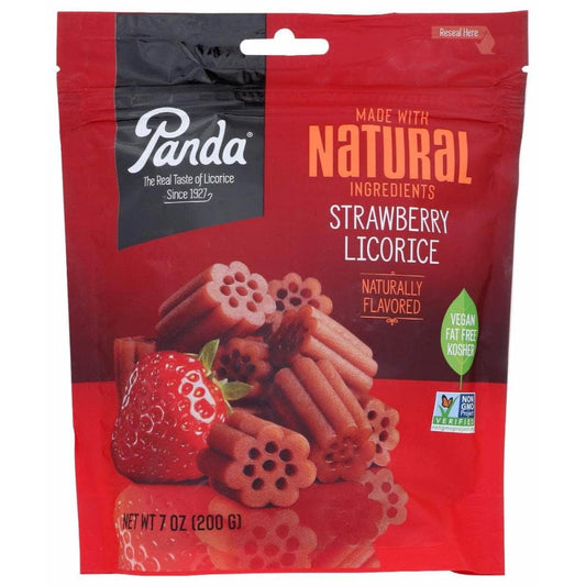 PANDA PANDA Licorice Chew Strawberry, 7 oz