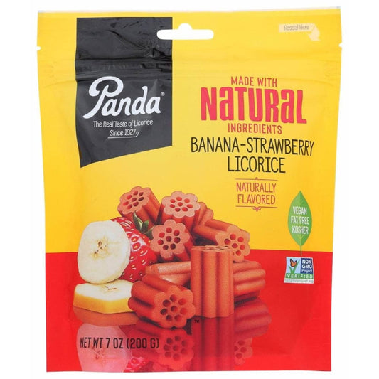 PANDA PANDA Licorice Chew Strwbry Ban, 7 oz