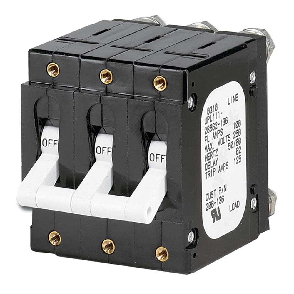 Paneltronics 'C' Frame Magnetic Circuit Breaker - 100 Amp - Triple Pole ...