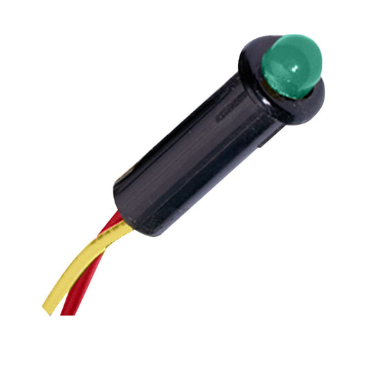 Paneltronics LED Indicator Light - Green - 12-14 VDC - 1/ 4 (Pack of 6) - Electrical | Switches & Accessories - Paneltronics