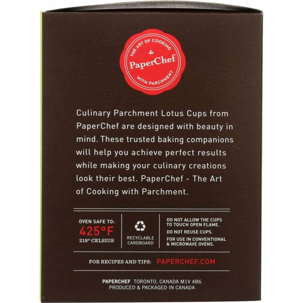 Paper Chef Paper Chef Parchment Cup Lotus, 12 pc