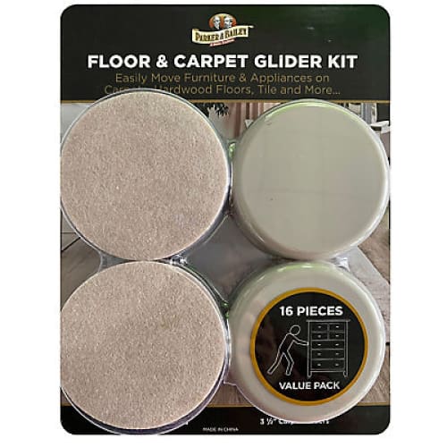 Parker & Bailey 16-Pc. Floor and Carpet Glider Kit - Home/Home/Rugs & Flooring/Flooring & Doormats/ - ShelHealth