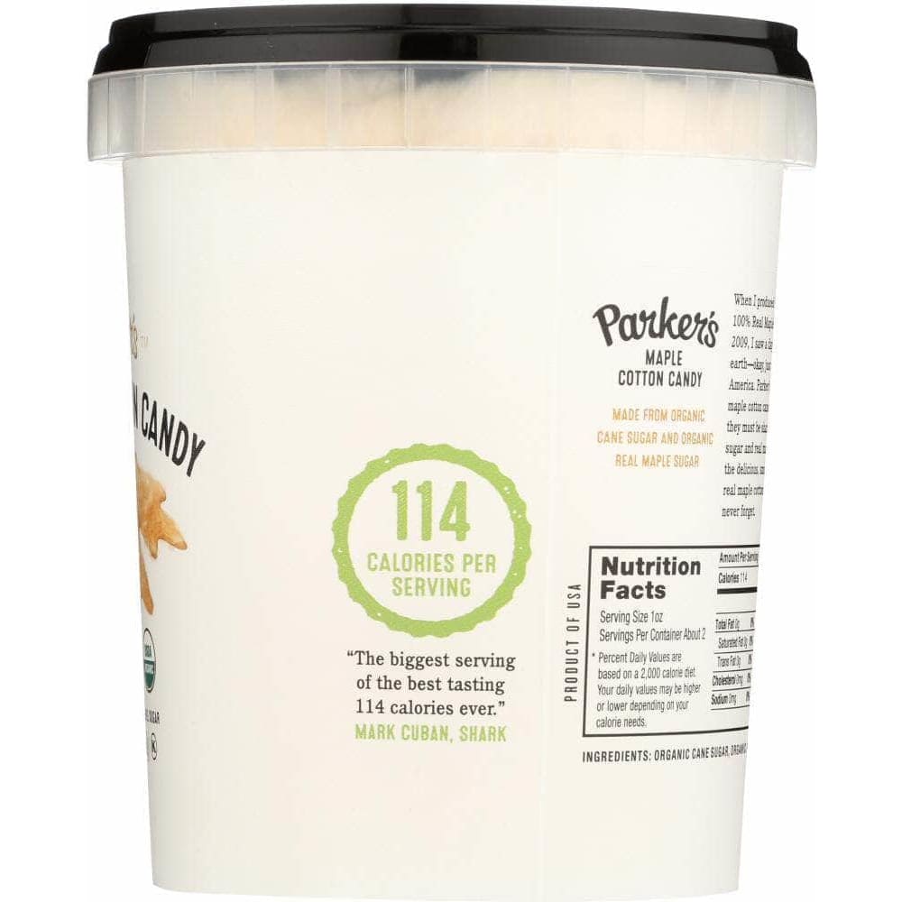 Organic Maple Cotton Candy Parkers Real Maple Cotton Candy Organic, 2 oz