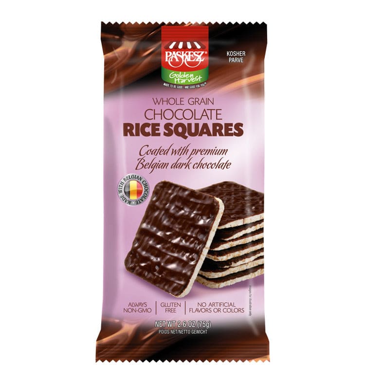 PASKESZ: Rice Squares Chocolate Covered 2.6 oz (Pack of 5) - Grocery > Snacks > Cookies - PASKESZ