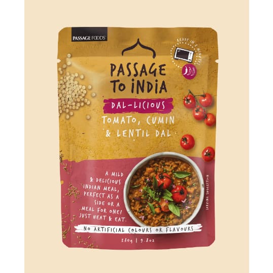 PASSAGE FOODS: Dal Lentil Tomato Cumin 9.8 oz (Pack of 5) - Food - PASSAGE FOODS