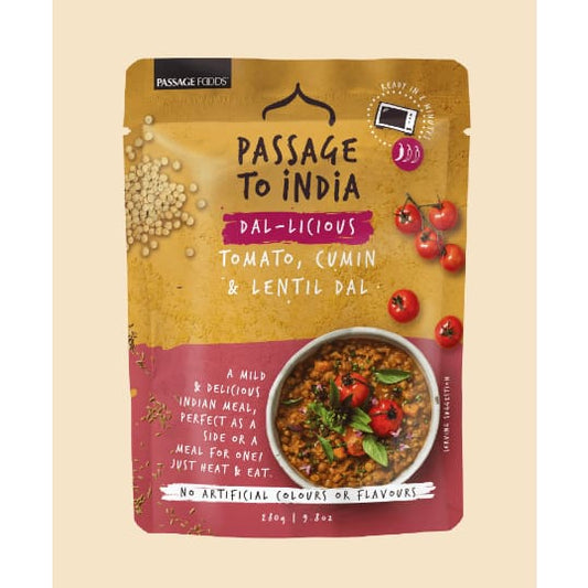 PASSAGE FOODS: Dal Lentil Tomato Cumin 9.8 oz (Pack of 5) - Food - PASSAGE FOODS