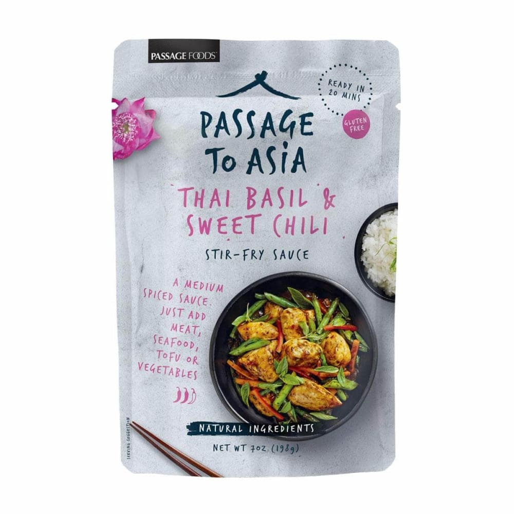 PASSAGE FOODS Grocery > Cooking & Baking > Seasonings PASSAGE FOODS Thai Basil & Sweet Chili Stir Fry Sauce, 7 oz