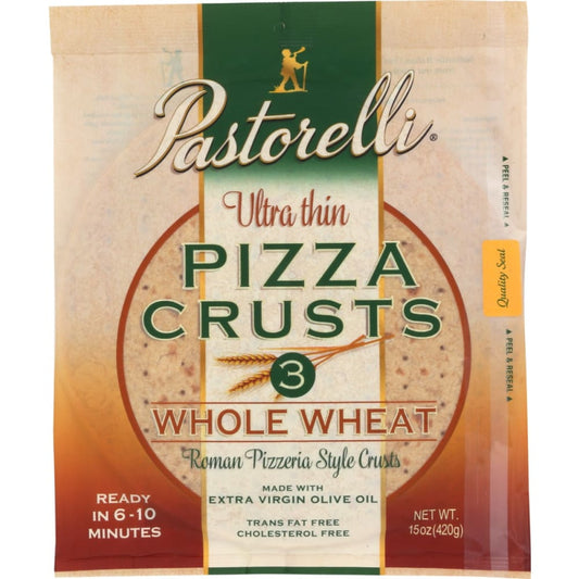 PASTORELLI: Crust Pza Thin Wwht 12In 3Pk 15 OZ (Pack of 3) - Food - PASTORELLI