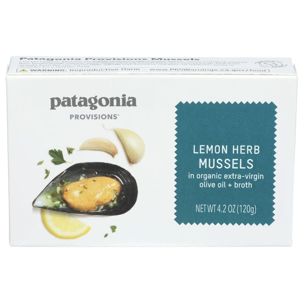 PATAGONIA PROVISIONS: Mussels Lemon Herb 4.2 oz (Pack of 4) - Pantry > Meat Poultry & Seafood - Patagonia Provisions