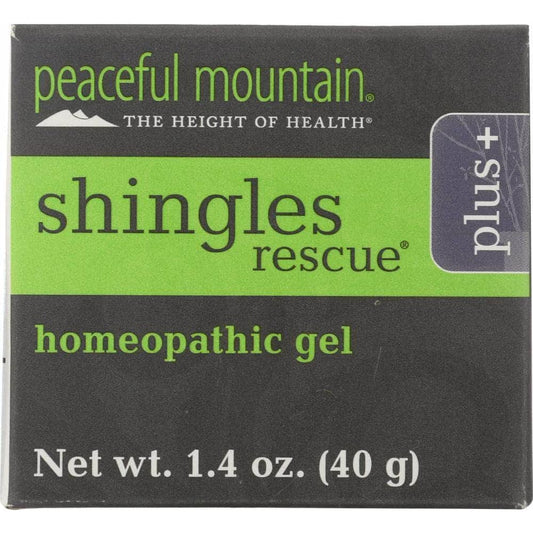 PEACEFUL MOUNTAIN Peaceful Mountain Shingles Rescue Plus + Homeopathic Gel, 1.4 Oz